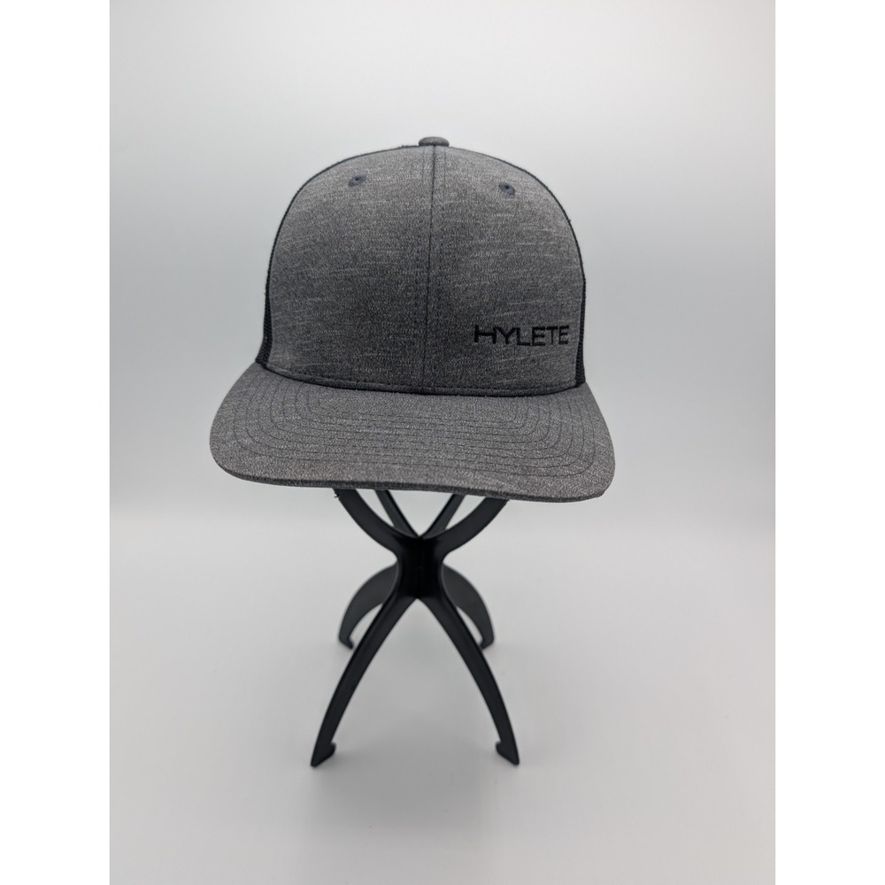 TEAM 365 Trucker Hat Black Gray One Size Hylete Embroidered Mesh Snapback
